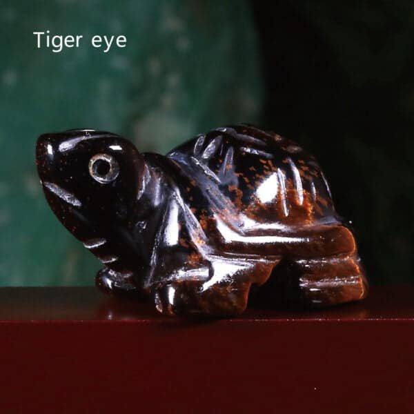 healing crystal turtle tiger eye