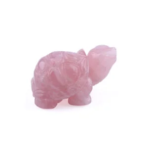 healing crystal turtle rose quartz
