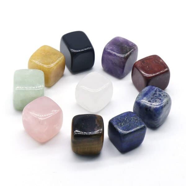 healing crystal cube mixed color