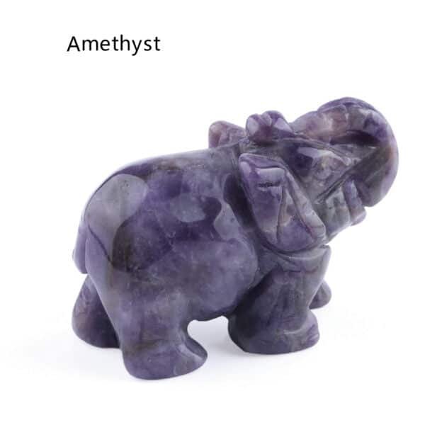 healing crystal elephant amethyst