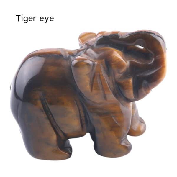 healing crystal elephant tiger eye
