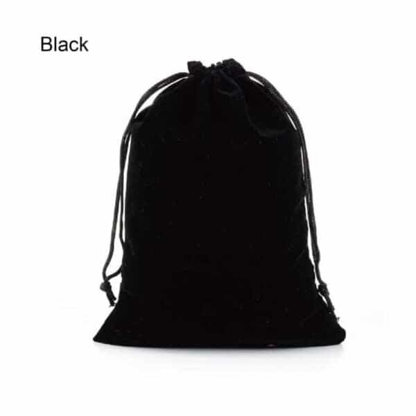 velvet pouch black color