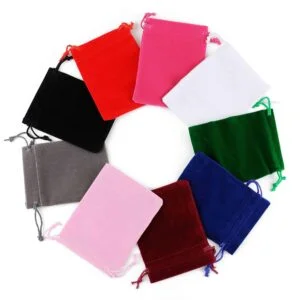 velvet pouch different colors