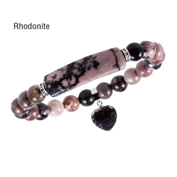 healing crystal bracelet rhodonite