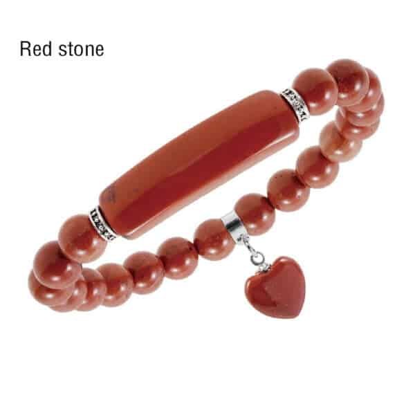 healing crystal bracelet red stone