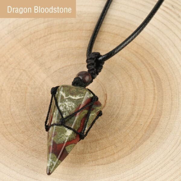 healing crystal pendant dragon bloodstone