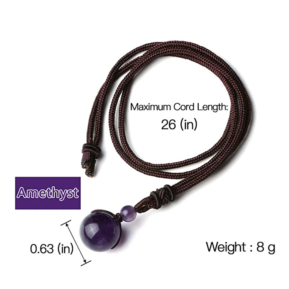 crystal pendant amethyst