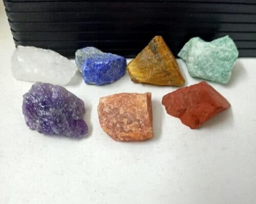 Natural Rough Chakra Stones Set