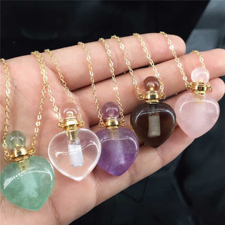 Crystal Pendant With Perfume Bottle