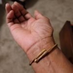 Stainless Steel Heart Charm Expandable Bangle