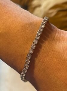 Stainless Steel Zirconia Tennis Bracelet SB34 photo review