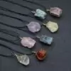 healing crystal pendant raw stone bulk