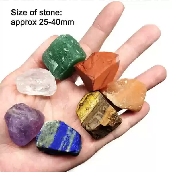 Natural Rough Chakra Stones Set