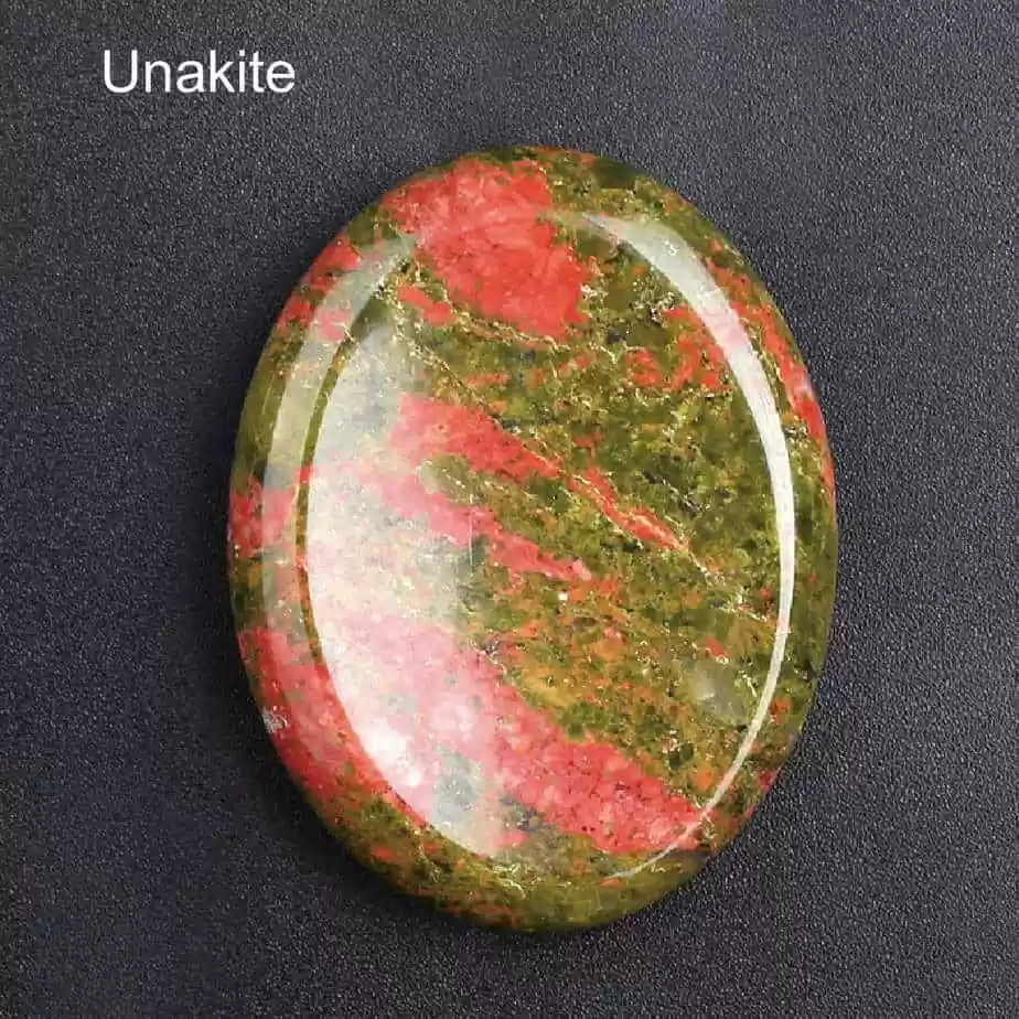 thumb worry stone unakite