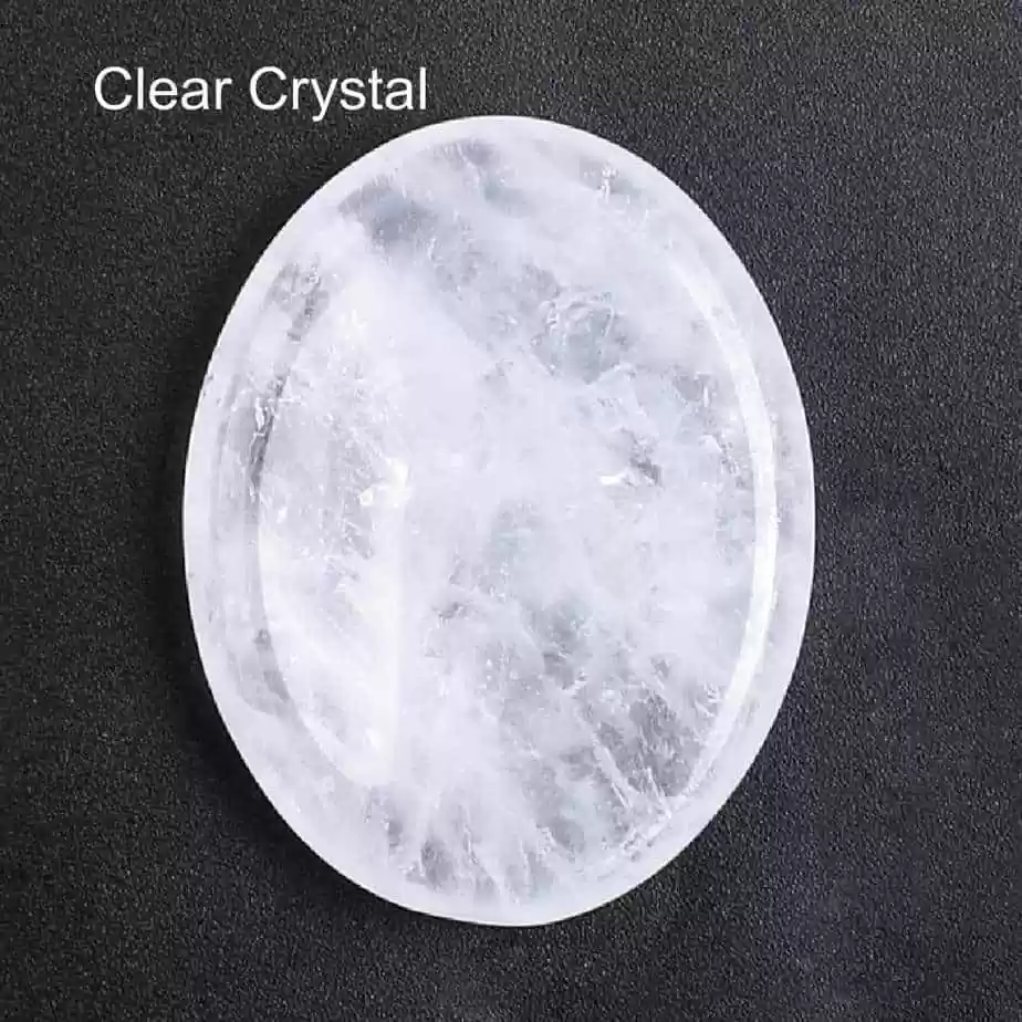 thumb worry stone clear crystal