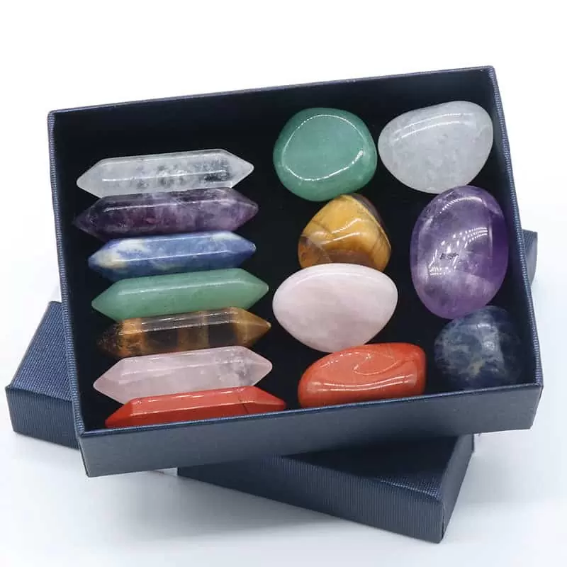 chakra stone set with box