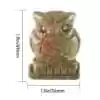 healing crystal owl size