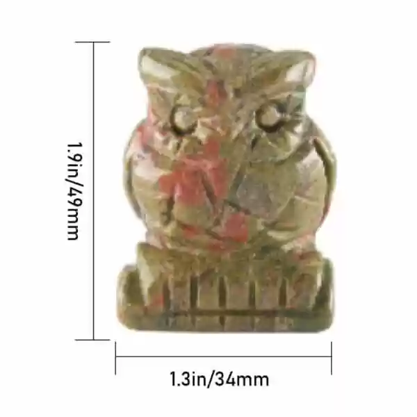 healing crystal owl size