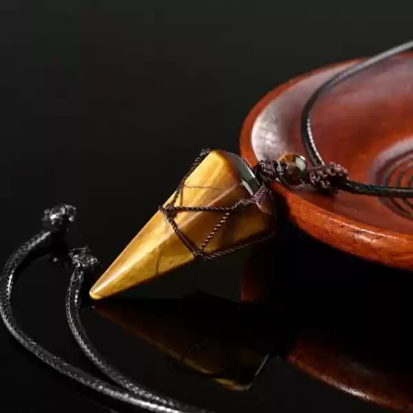 healing crystal pendant tiger eye