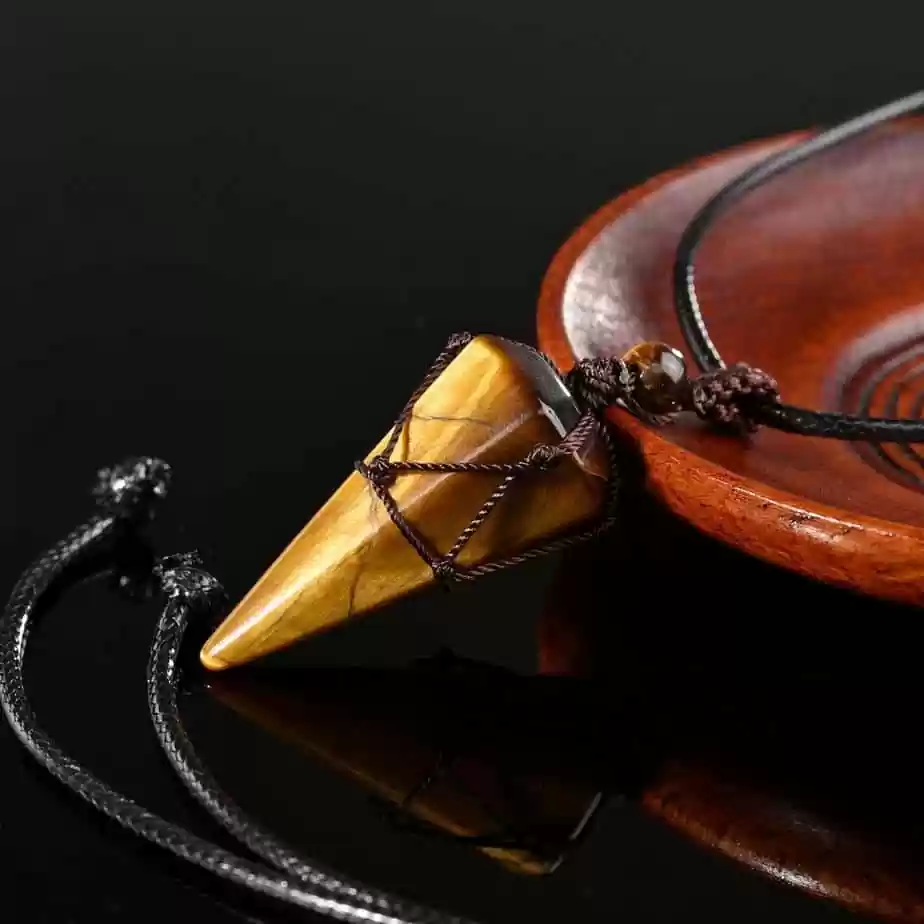 healing crystal pendant tiger eye