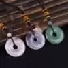 Circle Donut Crystals Necklace bulk
