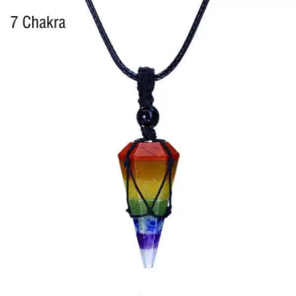 healing crystal pendant 7 chakra
