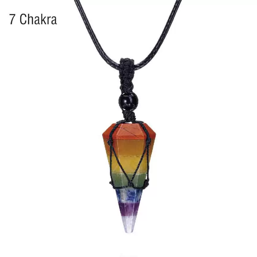 healing crystal pendant 7 chakra