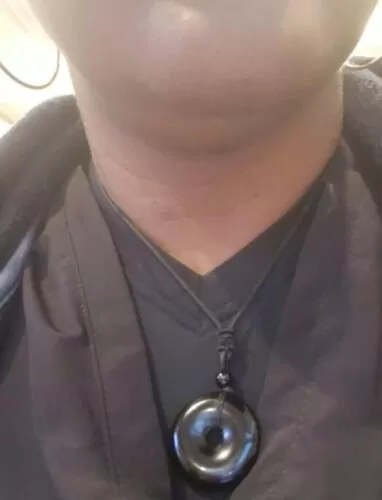 crystal pendant donut