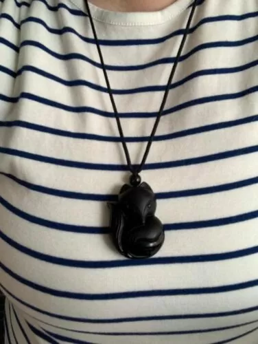 crystal pendant fox