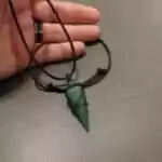 crystal pendant green aventurine