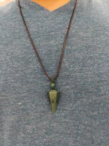 crystal pendant green aventurine