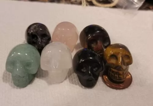 Crystal Skull Figurine Statue Sculptures