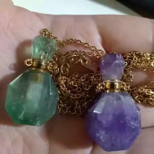 Crystal Pendant With Perfume Bottle