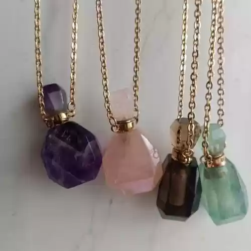 Crystal Pendant With Perfume Bottle