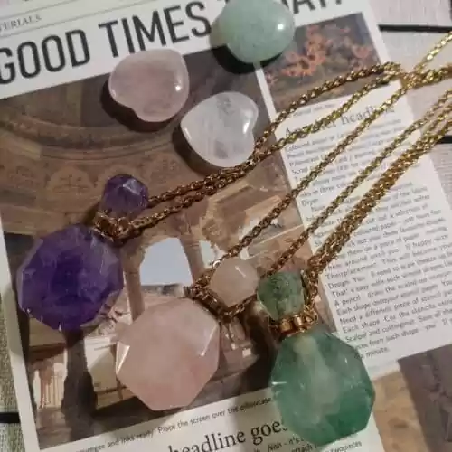 Crystal Pendant With Perfume Bottle