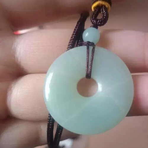 Circle Donut Crystals Necklace
