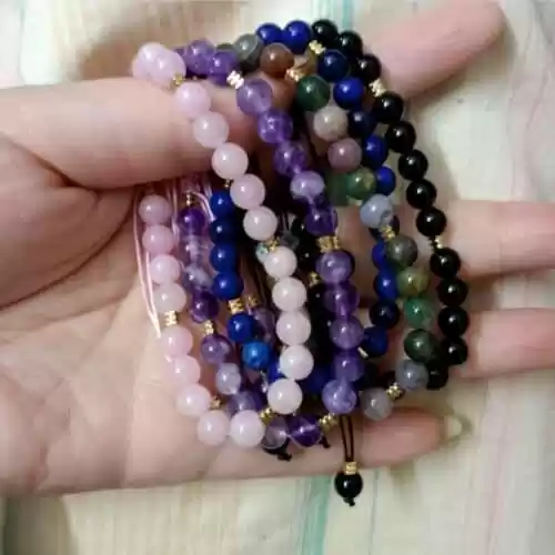 Natural Crystal Beads 6mm Bracelet