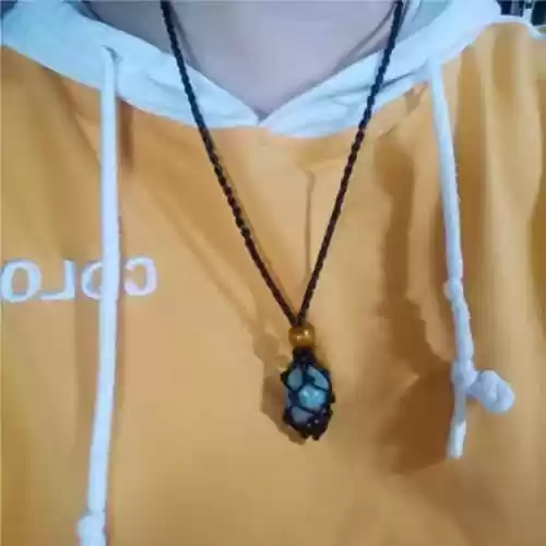 Healing Crystals Set Weave Rope Wrapped