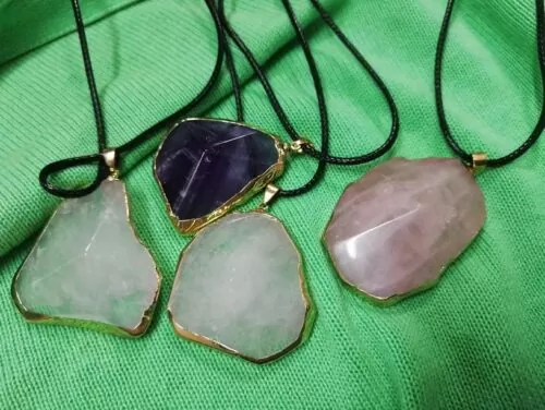 healing crystal pendant