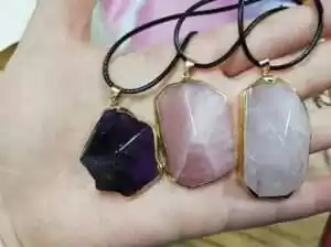 healing crystal pendant