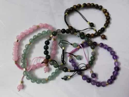 Natural Crystal Beads 6mm Bracelet