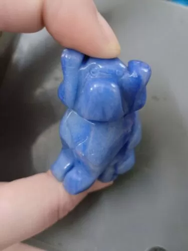 Natural Crystal Dog Sculpture