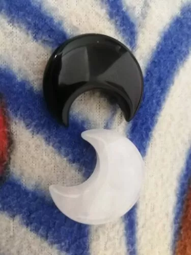 Moon Shape Worry Stones