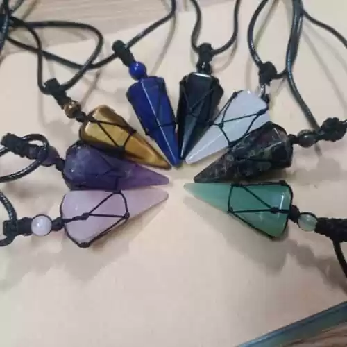 Natural Crystal Pendant Dowsing Pendulum