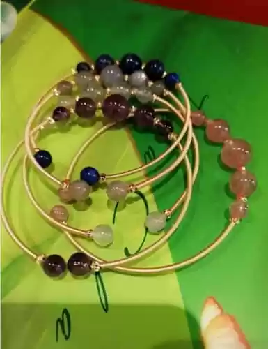 Natural Crystal Bangle