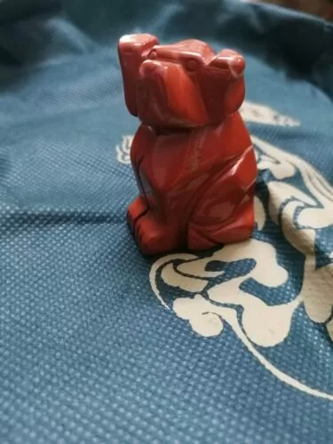 Natural Crystal Dog Sculpture