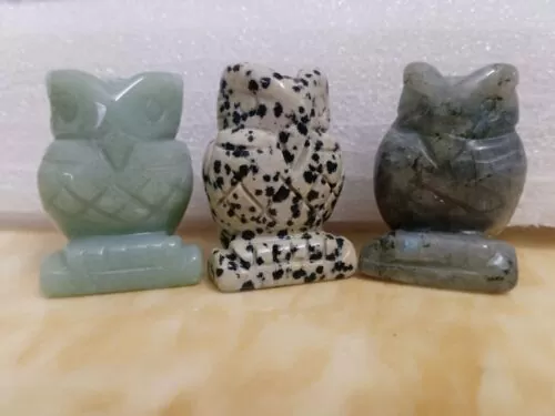 Owl Figurines Healing Crystal