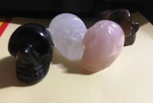 Crystal Skull Figurine Statue Sculptures