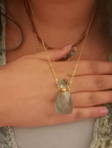 Crystal Pendant With Perfume Bottle