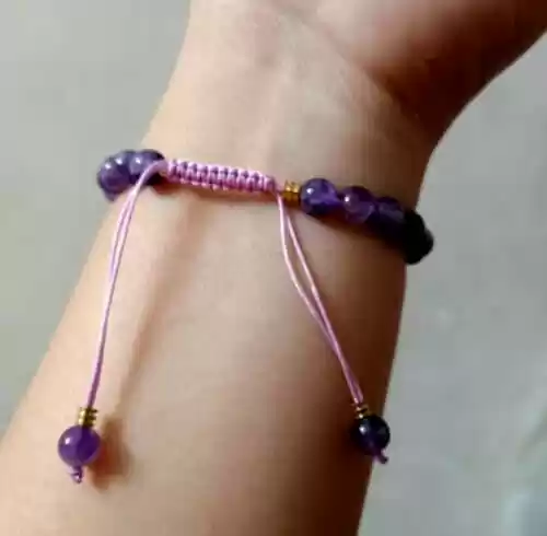 Natural Crystal Beads 6mm Bracelet